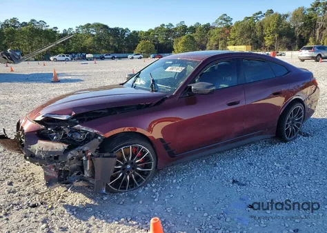 2022 BMW I4 M50 from USA, damaged, VIN WBY33AW0XNFM84490